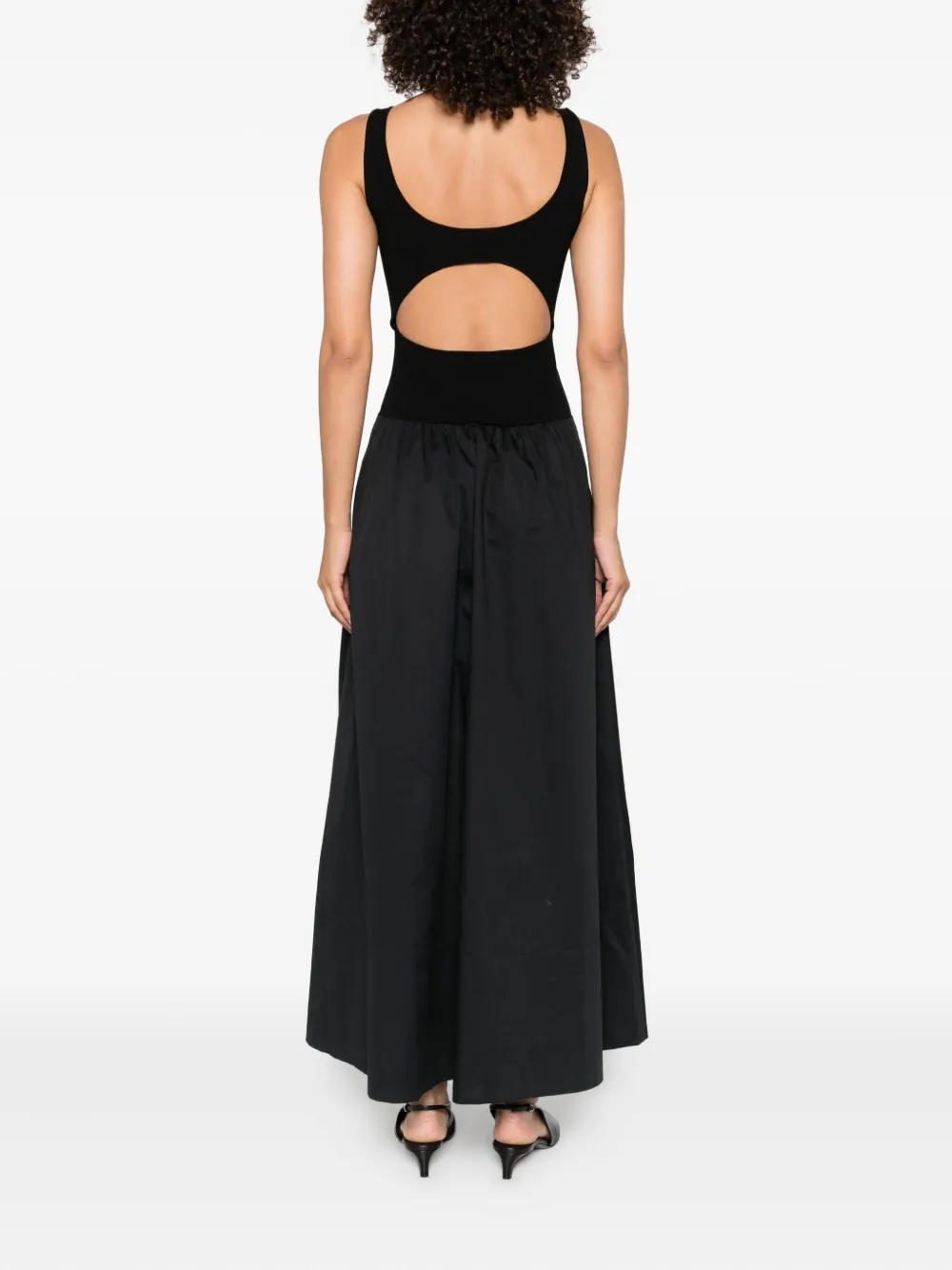 St. Agni Maxi-jurk met vlakken Zwart