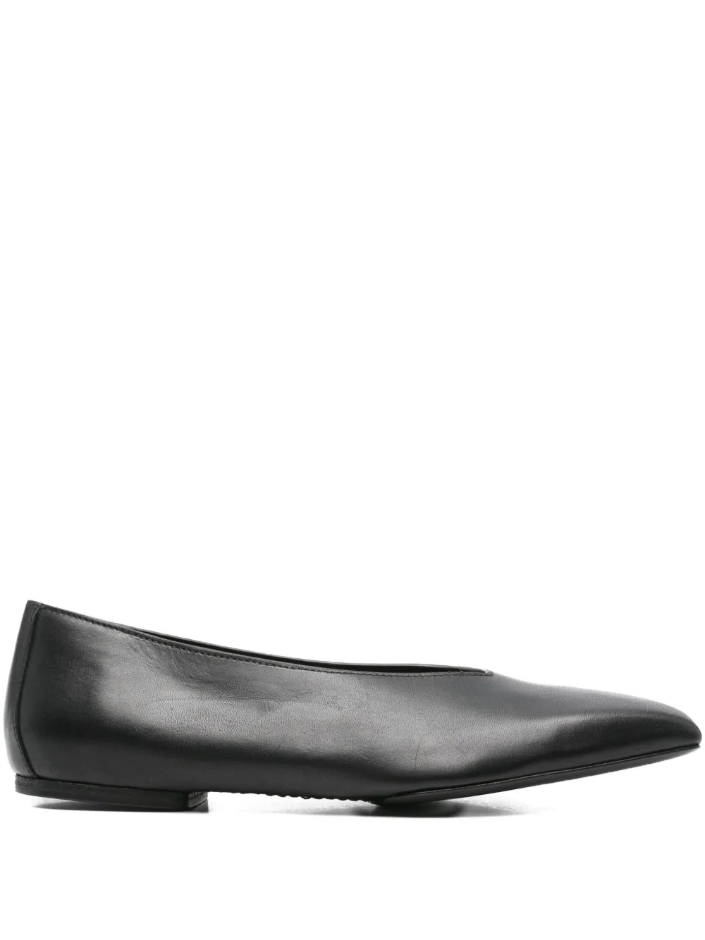 leather ballet flats