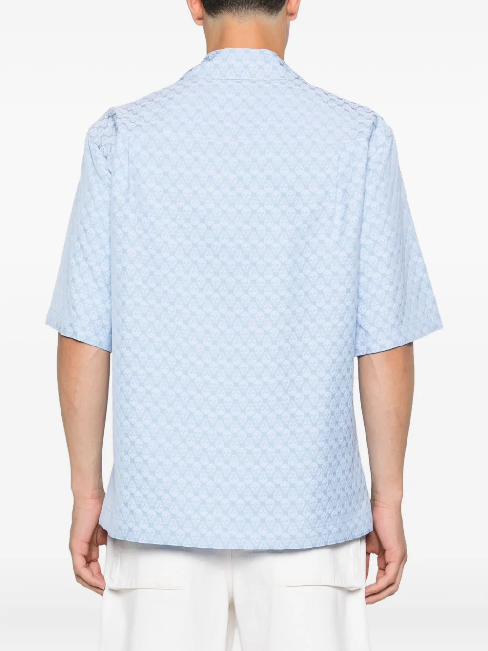 Alexander McQueen Overhemd met print Blauw