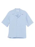 Alexander McQueen skill-print shirt - Blue