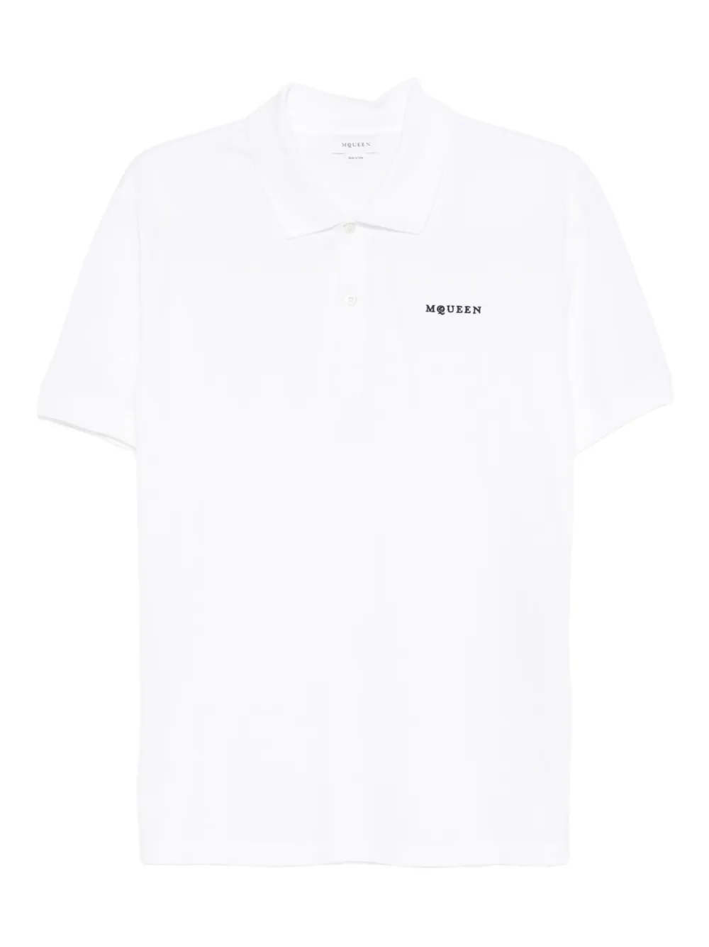 Alexander McQueen Poloshirt met geborduurd logo Wit