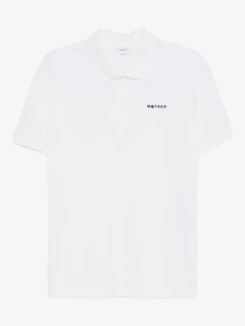 Alexander McQueen logo-embroidered polo shirt