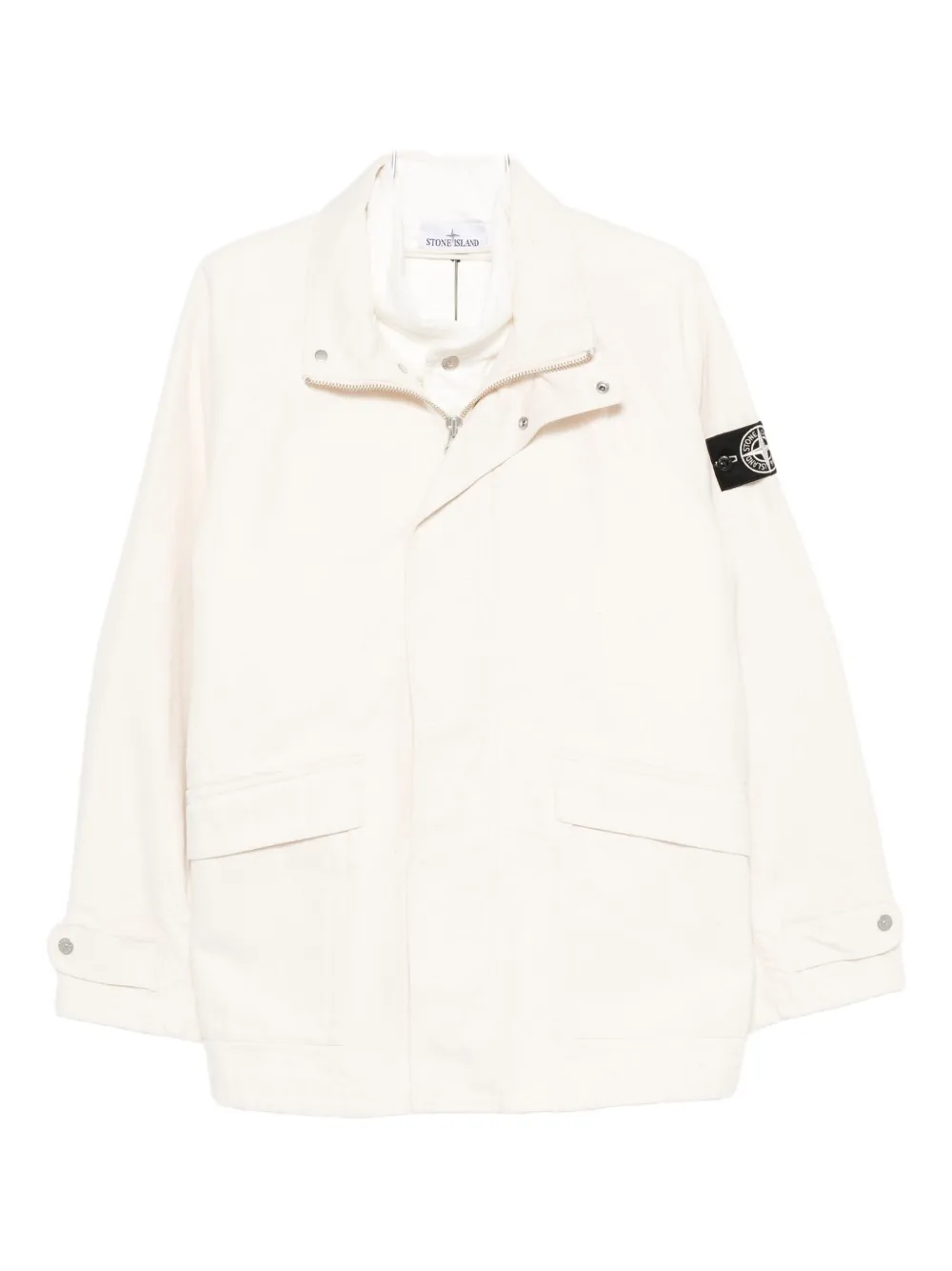 Stone Island Raw cotton parka Beige