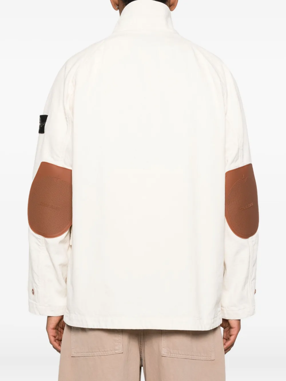 Stone Island Raw cotton parka Beige
