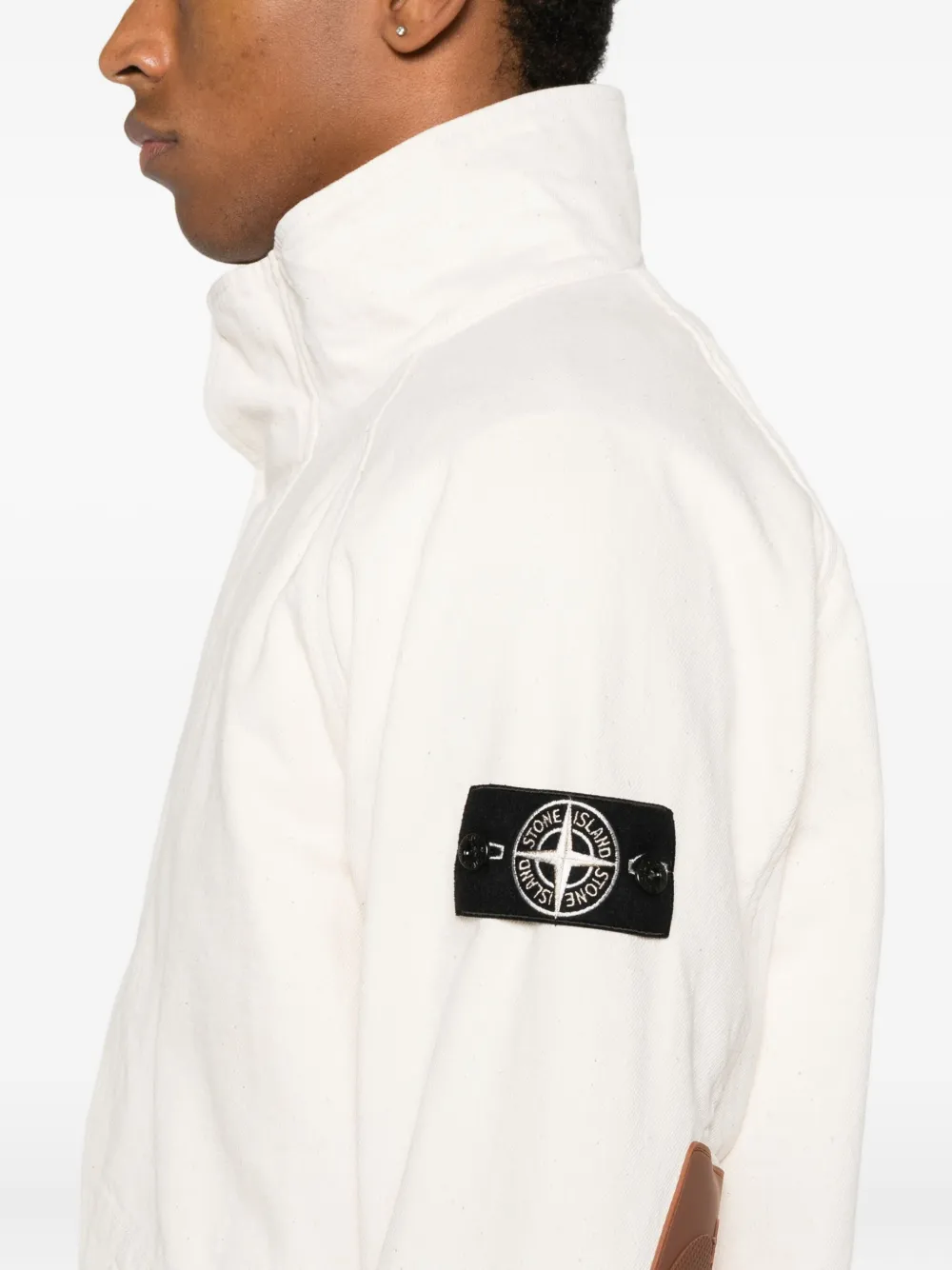 Stone Island Raw cotton parka Beige