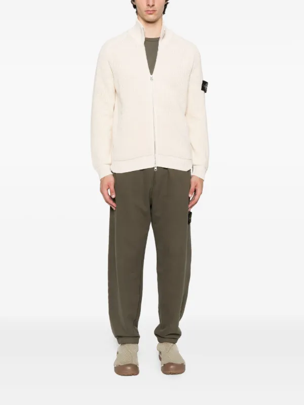 Stone Island Raw Beauty zip-up Cardigan | Neutrals | FARFETCH