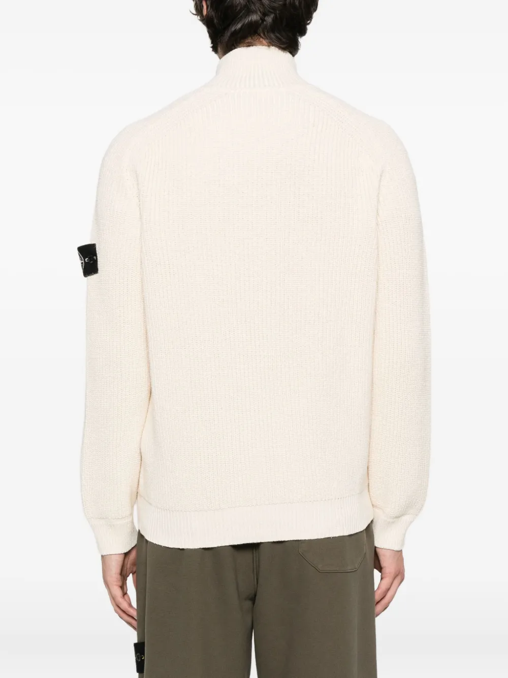 Stone Island Raw Beauty vest met rits Beige