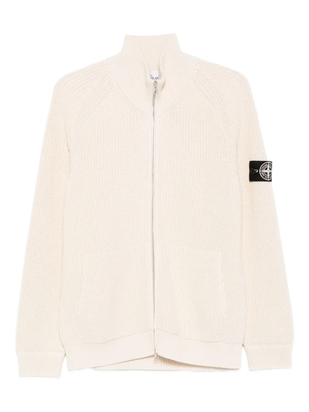 Stone Island Raw Beauty vest met rits Beige