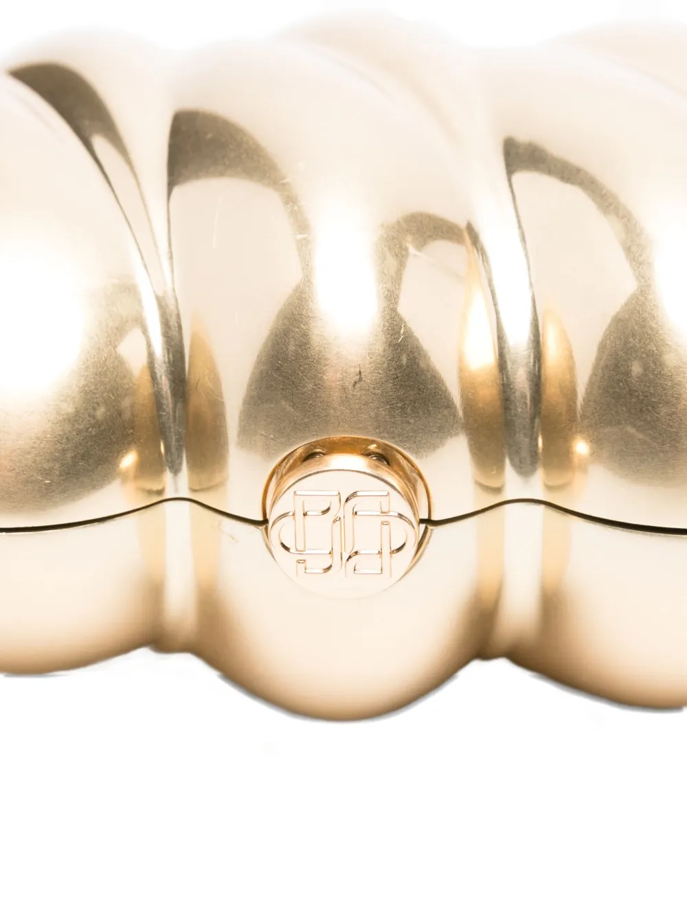 Simkhai Reya Twisted Clutch Bag In Gold