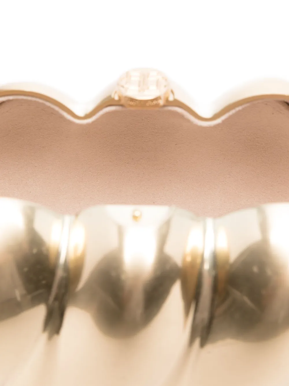 Simkhai Reya Twisted Clutch Bag In Gold