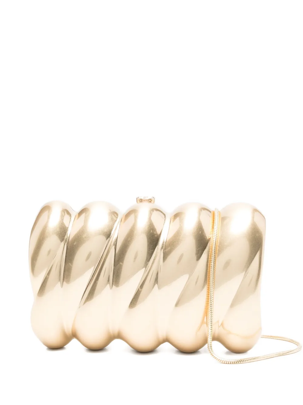 Simkhai Reya twisted clutch bag | Gold | Image 1