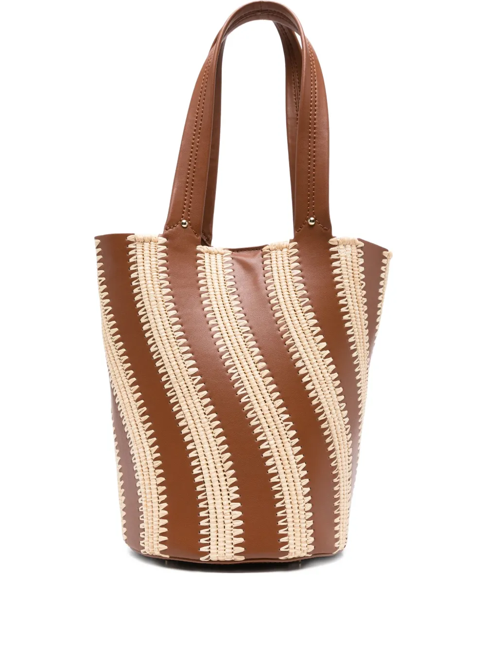 Simkhai Talia raffia-leather bucket bag | Brown | Image 1