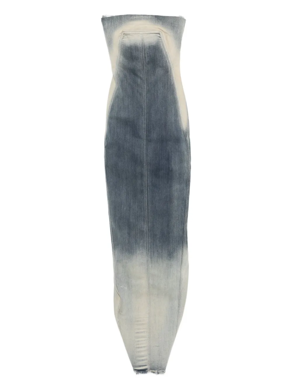strapless denim dress