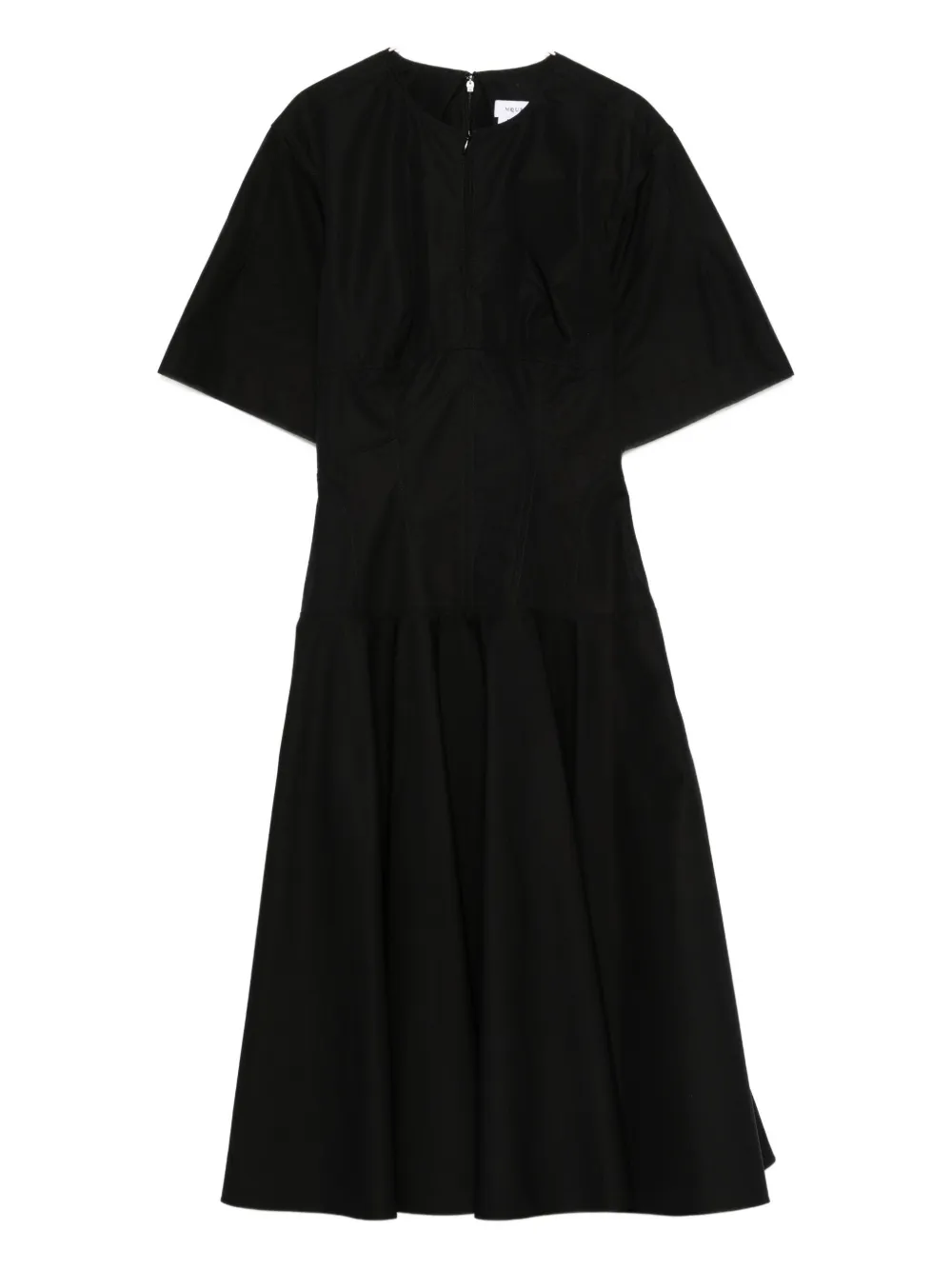 Alexander McQueen Flared midi-jurk Zwart