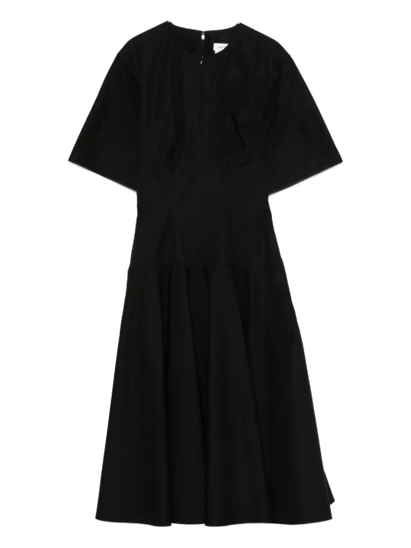 【Alexander McQueen】★flared midi dress Alexander McQueen Flared Midi Dress | Black | FARFETCH FI