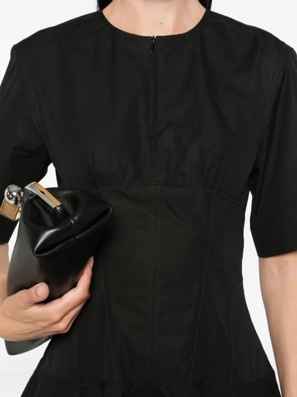 【Alexander McQueen】★flared midi dress Alexander McQueen Flared Midi Dress | Black | FARFETCH FI