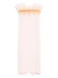 Alexander McQueen lace-insert midi dress - Pink