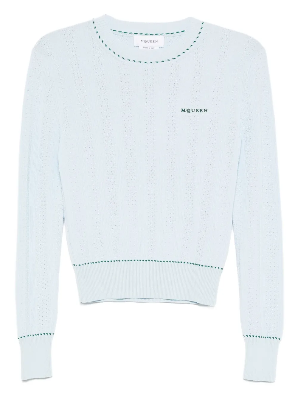 Alexander McQueen ロゴ セーター - ブルー Alexander McQueen ロゴ セーター - ブルー