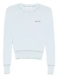 Alexander McQueen logo-embroidered sweater - Blue
