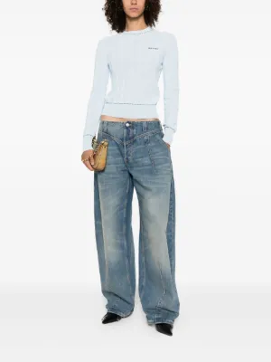 Alexander McQueen Wide-Leg Jeans for Women - Shop on FARFETCH