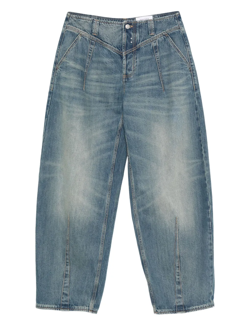 Alexander McQueen Jeans met effect Blauw