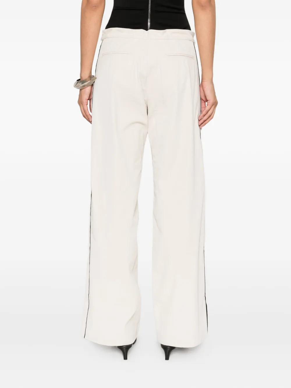 St. Agni Trainingsbroek met elastische tailleband Beige