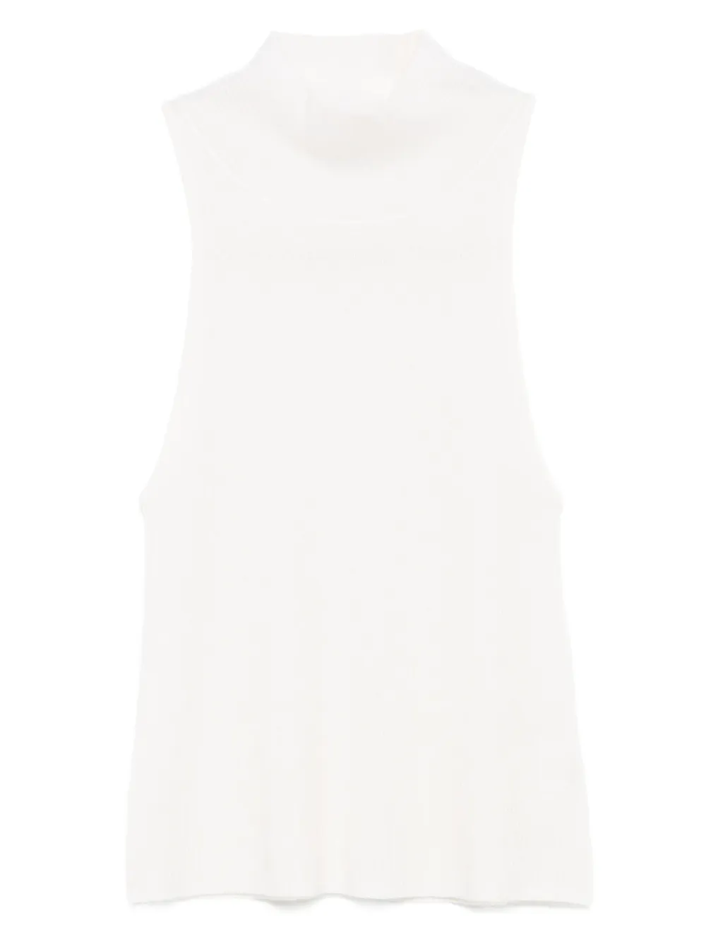 St. Agni high-neck ribbed vest | White | Image 1