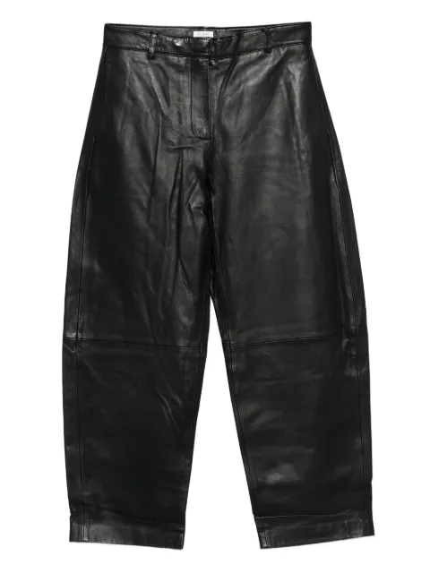 St. Agni leather straight-leg trousers