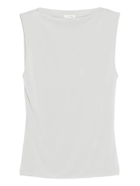 St. Agni boat-neck jersey top