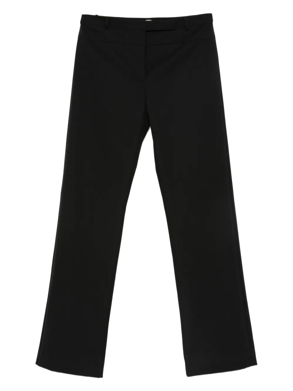 St. Agni Slim-fit broek met vlakken Zwart