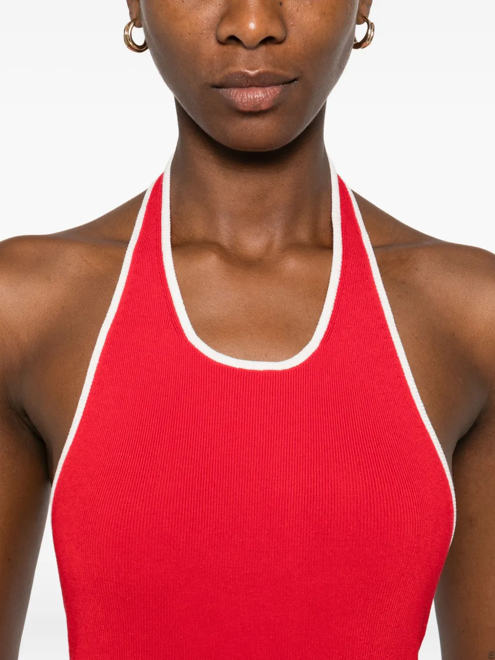 St Agni Halter Top In Red
