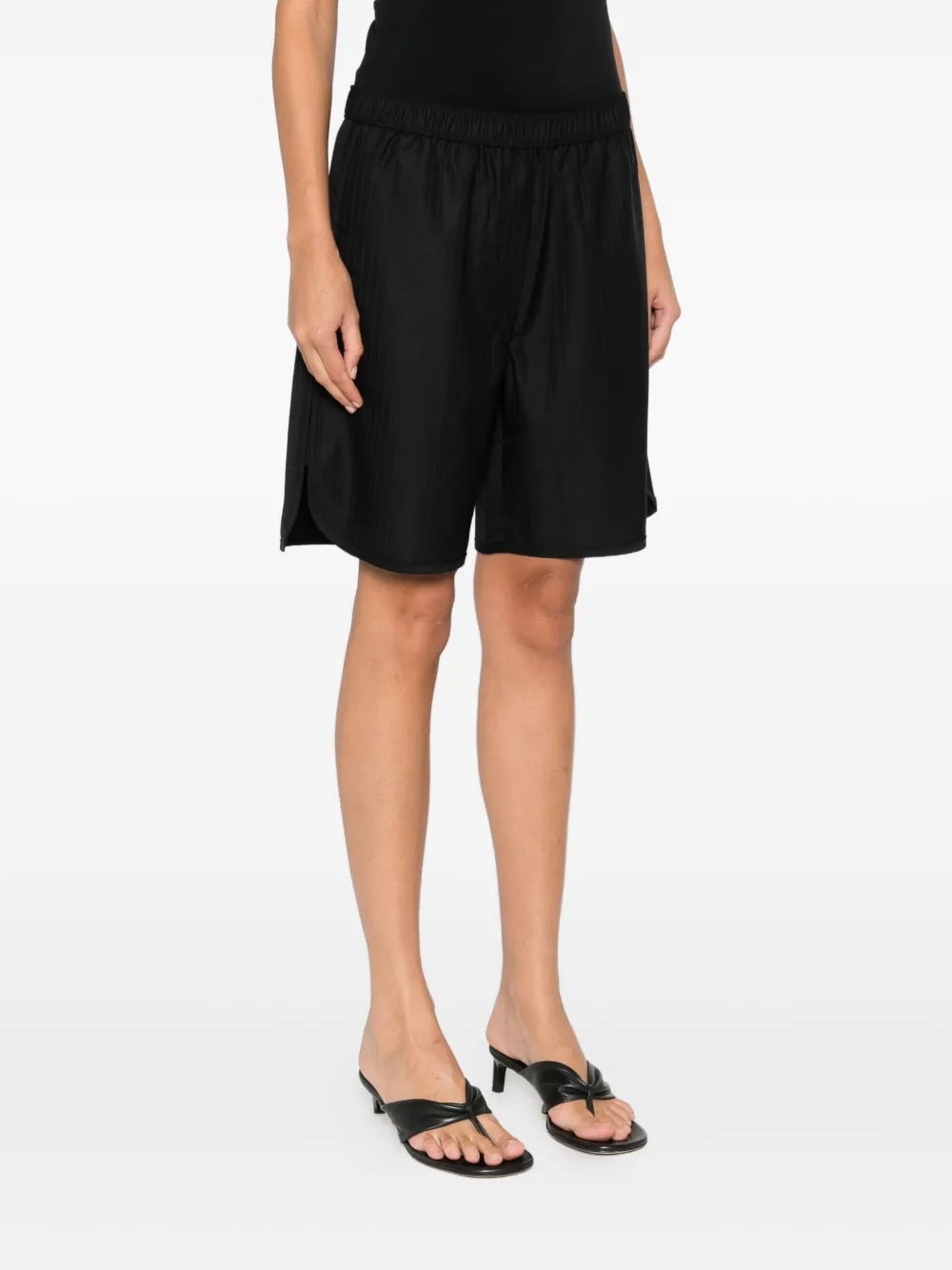 St Agni Tailored Shorts In Black