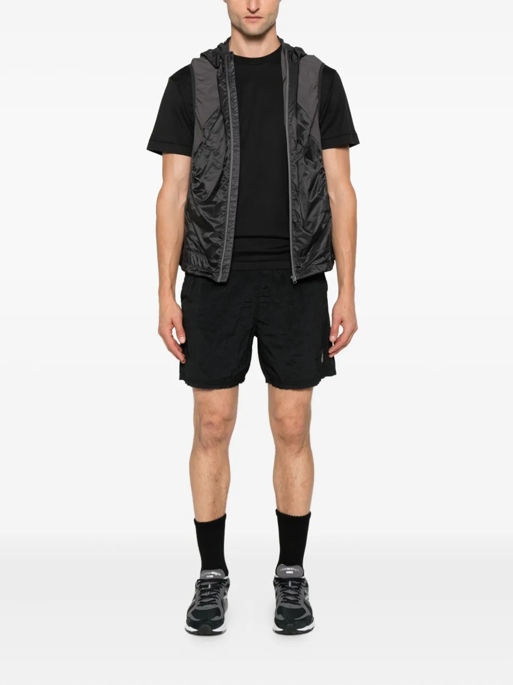 Stone Island Compass-patch T-shirt Zwart