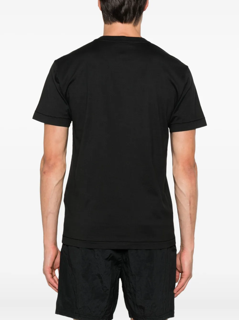 Stone Island Compass-patch T-shirt Zwart
