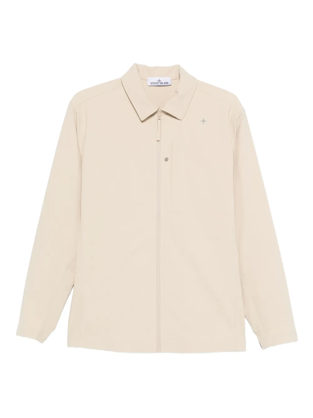 Stone Island Stellina zip-up shirt jacket | Neutrals | Image 1