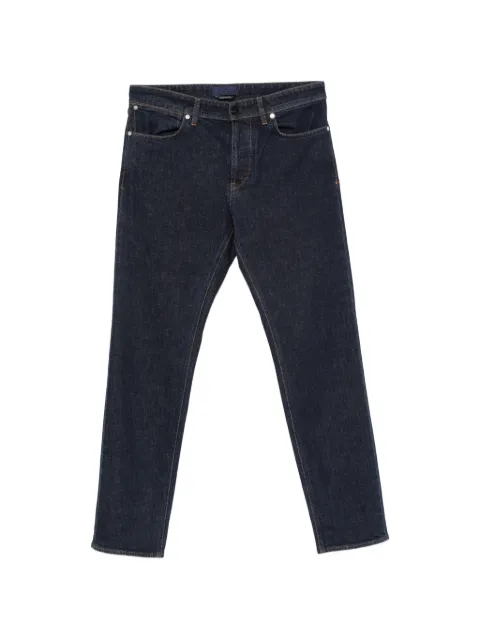 Stone Island logo-patch straight-leg jeans