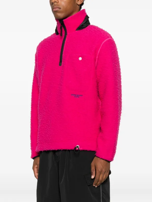 Stone Island Marina ハーフジップ スウェットシャツ | ピンク