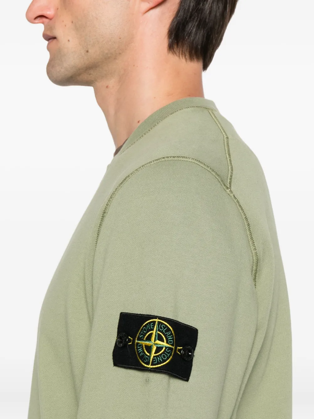 Stone Island Compass-badge sweatshirt Groen