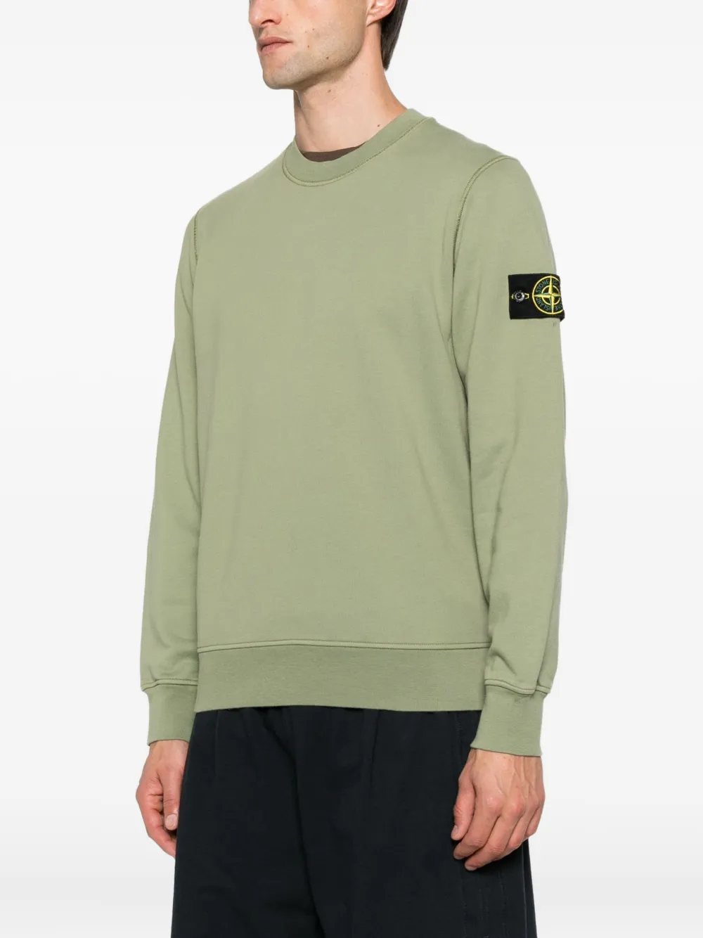 Stone Island Compass-badge sweatshirt Groen