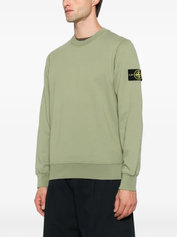 【STONE 】コンパスバッジ スウェットシャツ グリーン Stone Island コンパスバッジ スウェットシャツ | グリーン