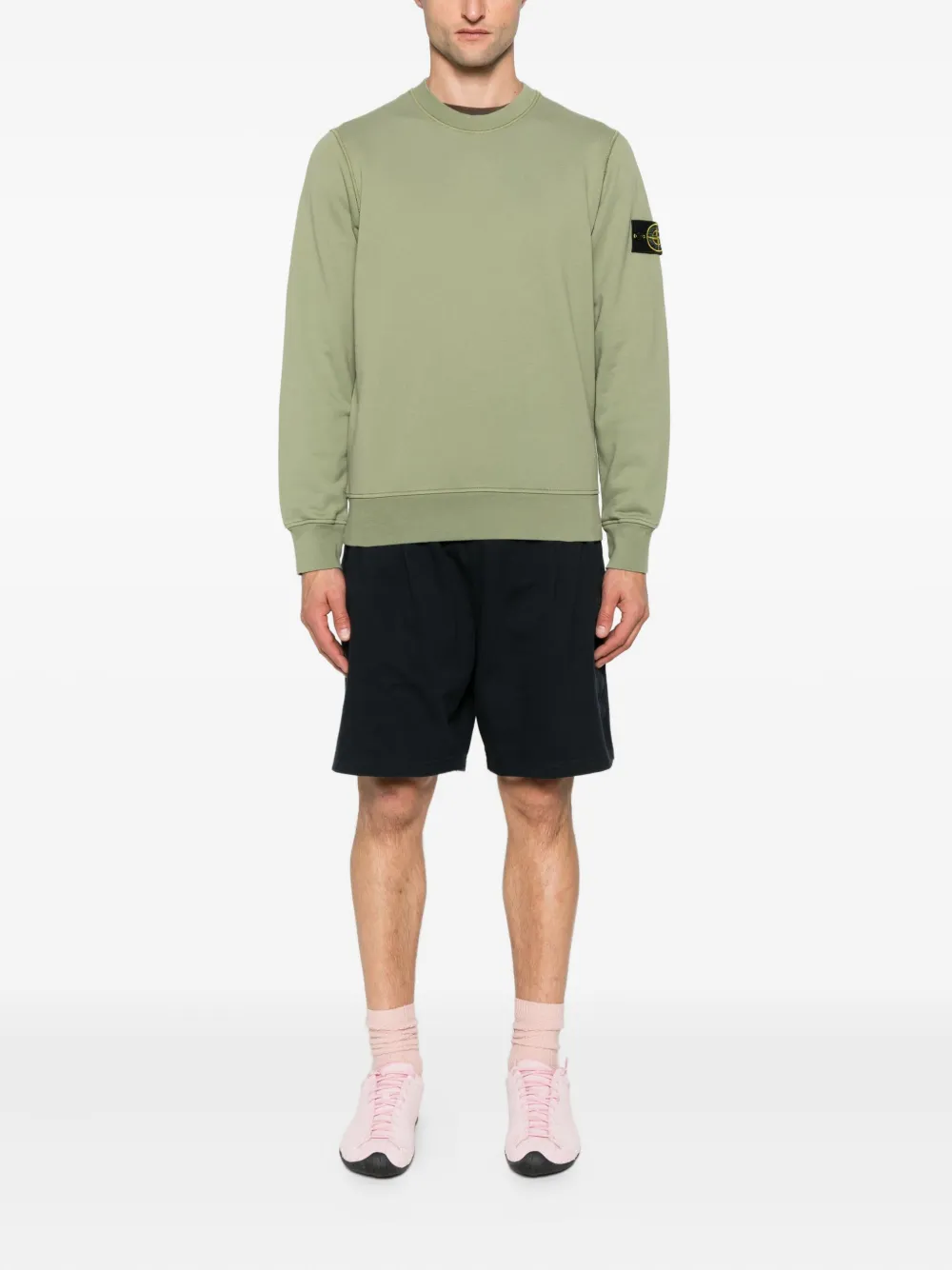 Stone Island Compass-badge sweatshirt Groen