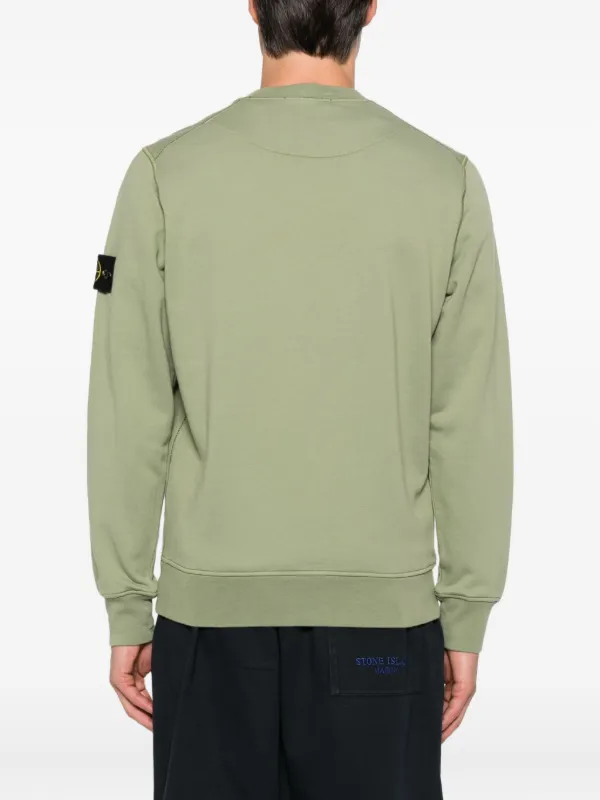 【STONE 】コンパスバッジ スウェットシャツ グリーン Stone Island コンパスバッジ スウェットシャツ | グリーン