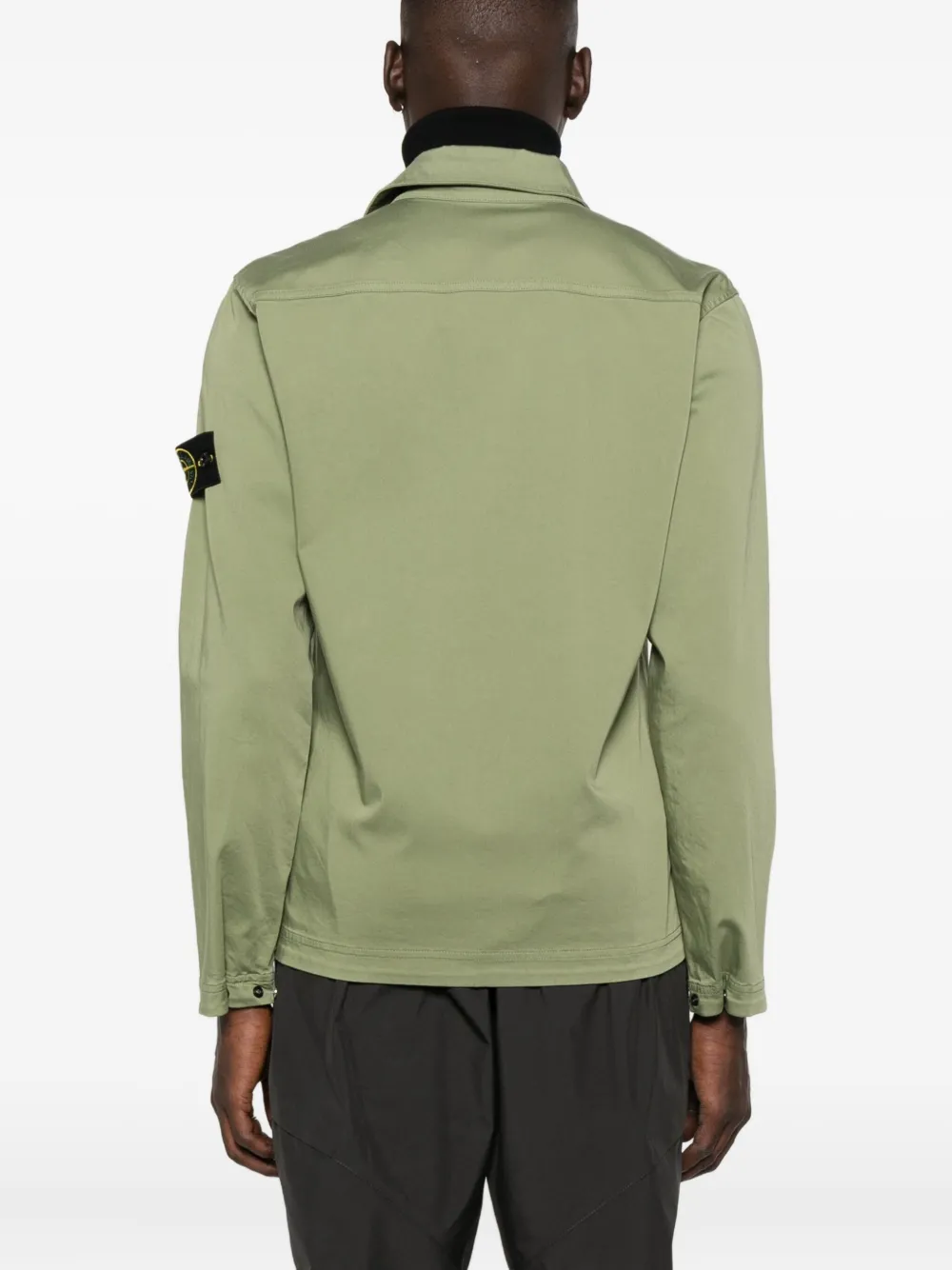 Stone Island Overhemd met Compass-logopatch Groen