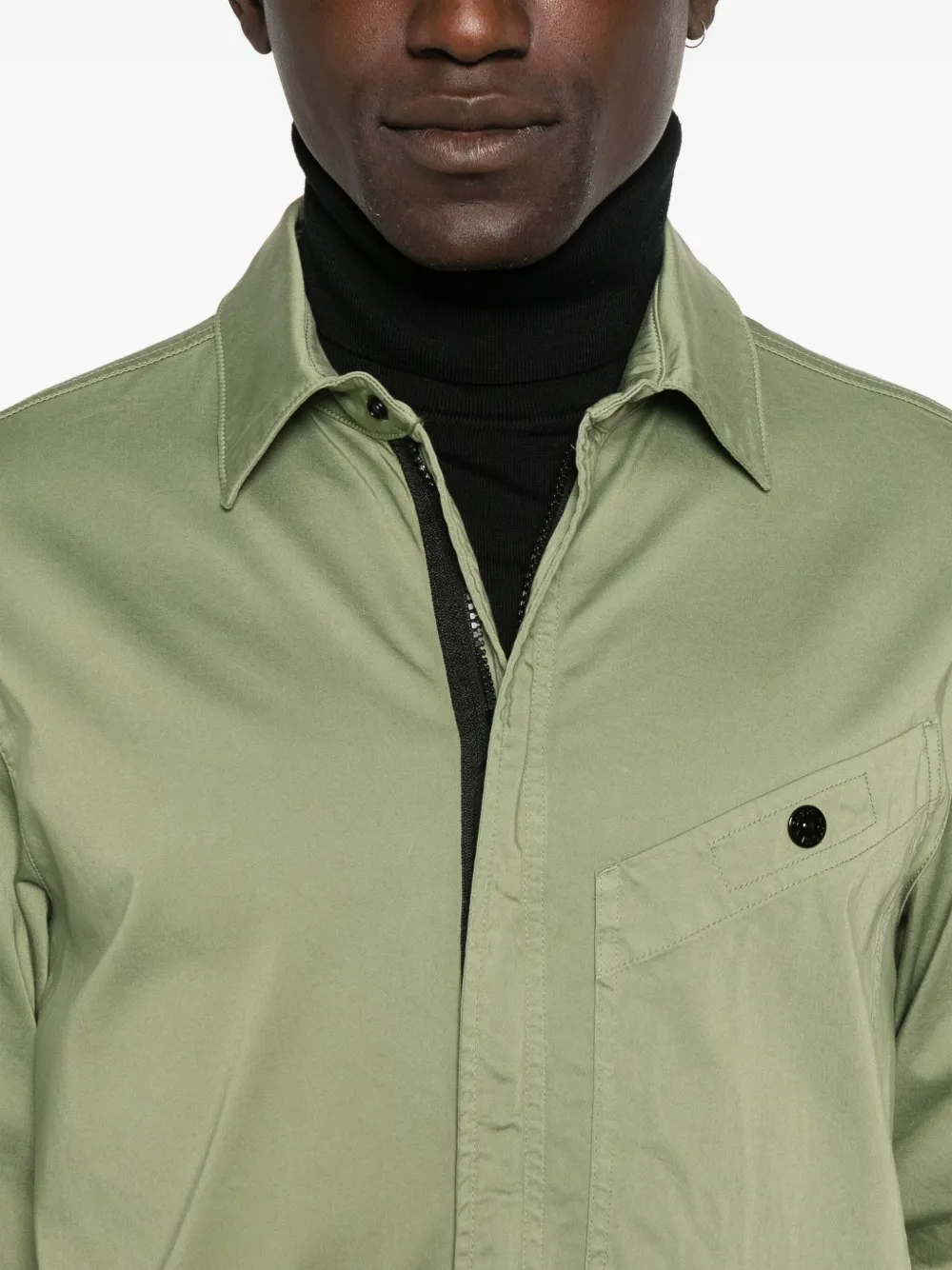 Stone Island Overhemd met Compass-logopatch Groen