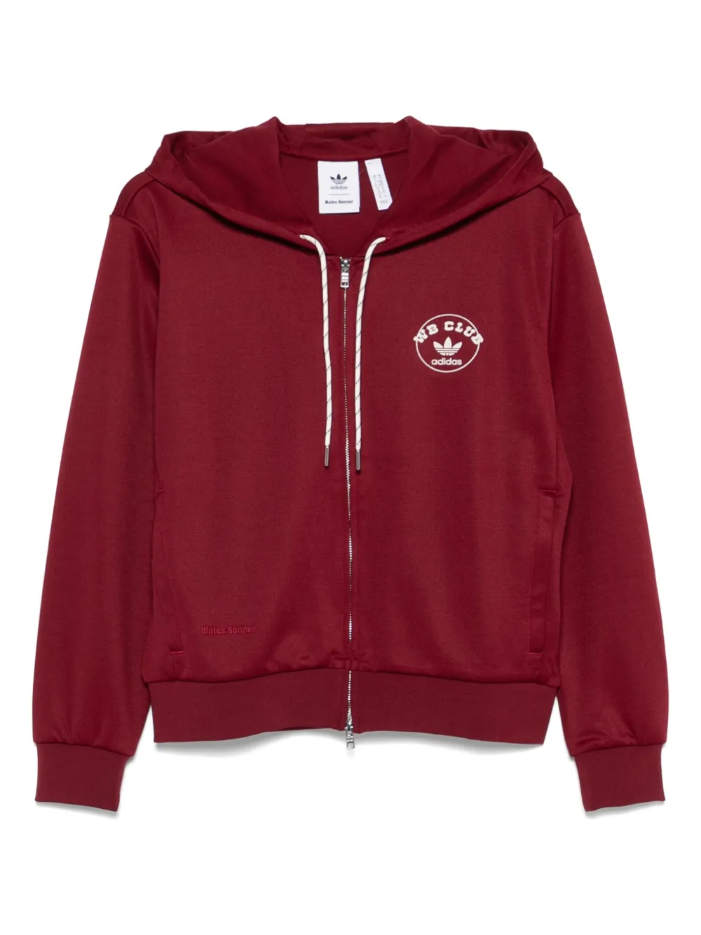 adidas hoodie con cierre en colaboración con Wales Bonner | rojo | Image 1