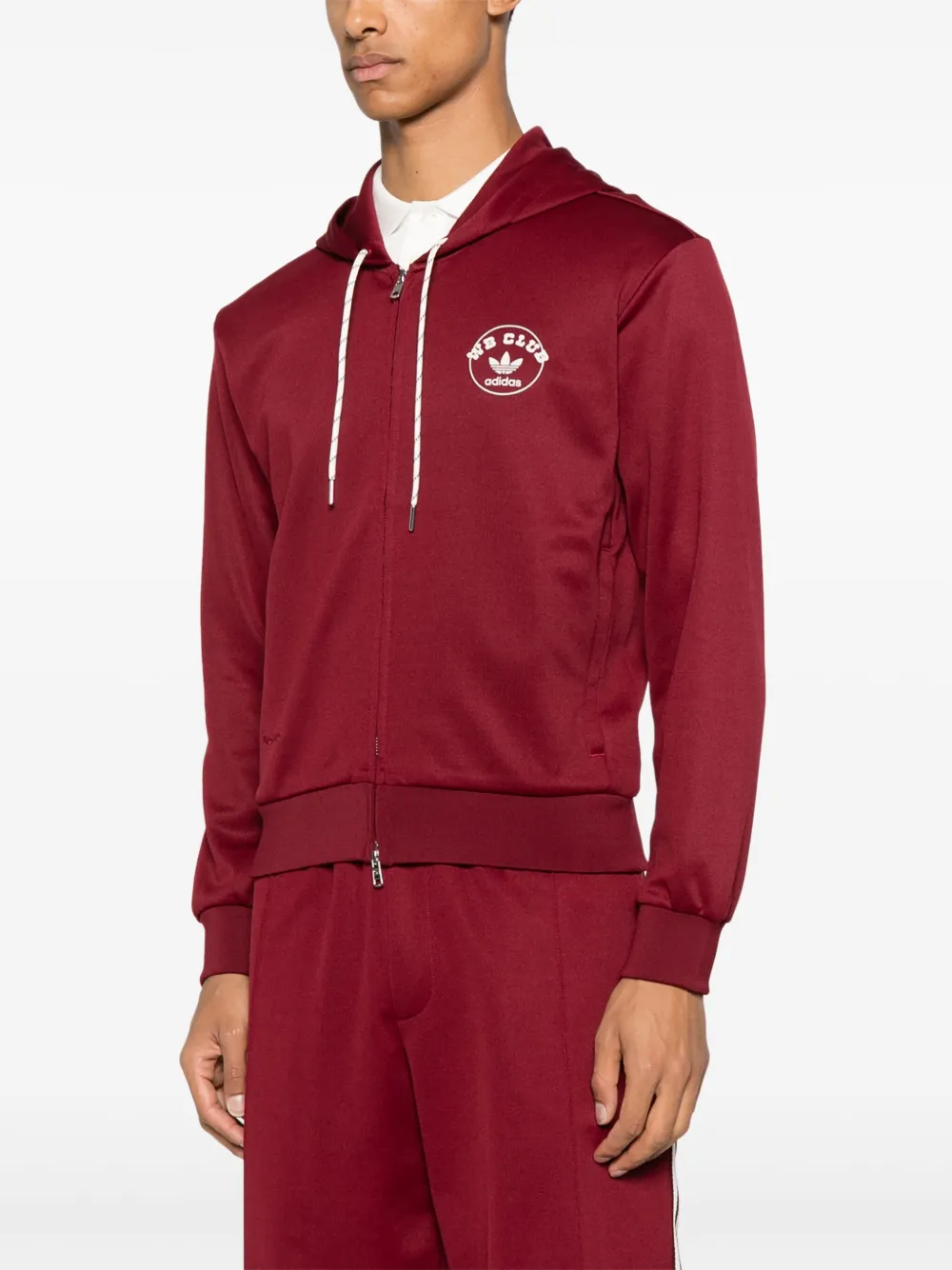 adidas x Wales Bonner hoodie met rits Rood