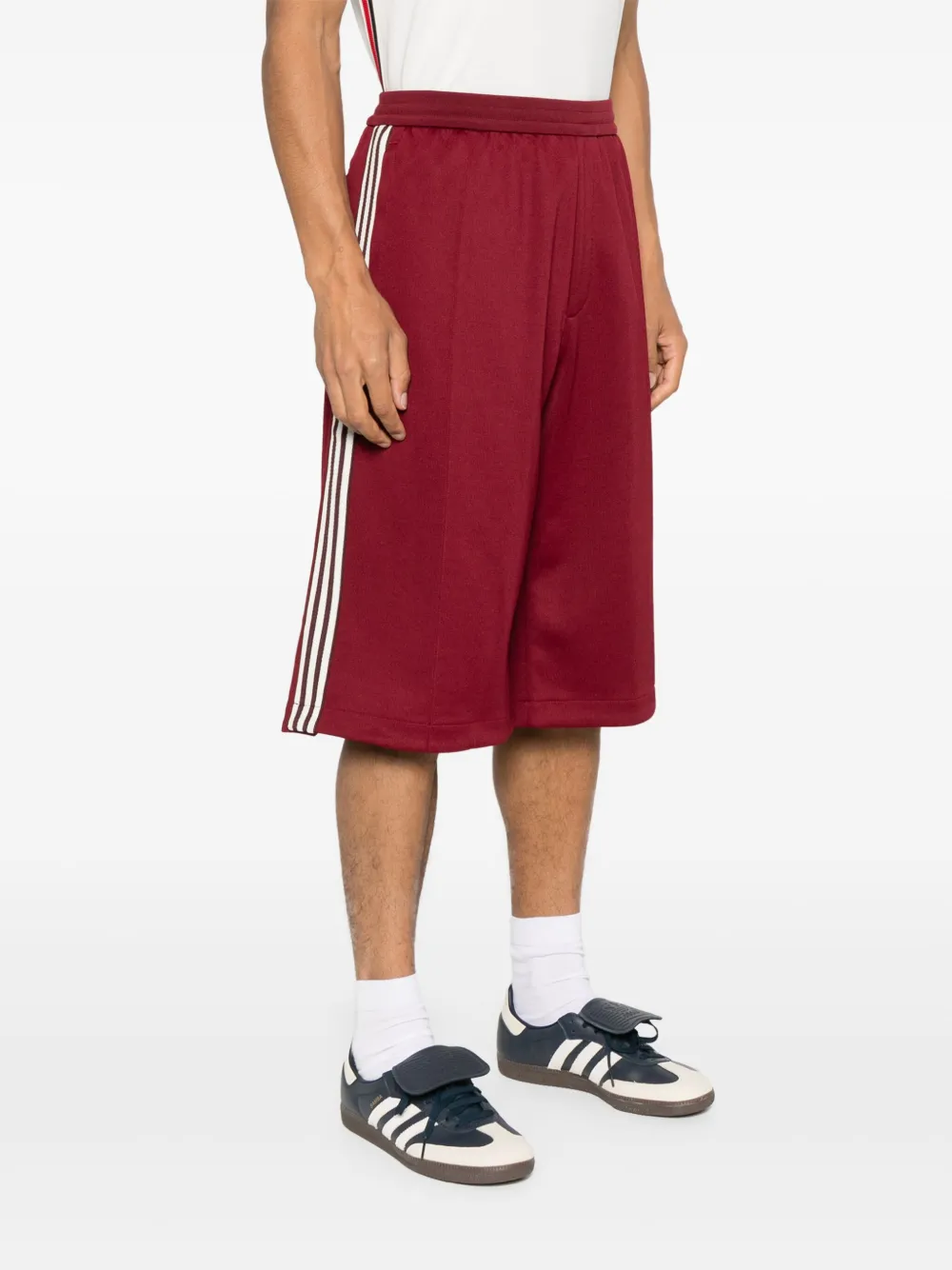 adidas 3-stripes bermuda shorts Rood