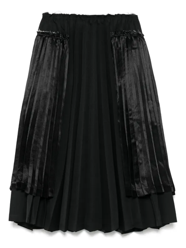 COMME des GARÇONS 黒 プリーツスカート M COMME des GARCONS コムデギャルソンCOMME エステルグローブ編み