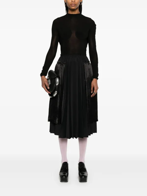 COMME des GARÇONS 黒 プリーツスカート S Comme Des Garçons Comme Des Garçons プリーツ スカート