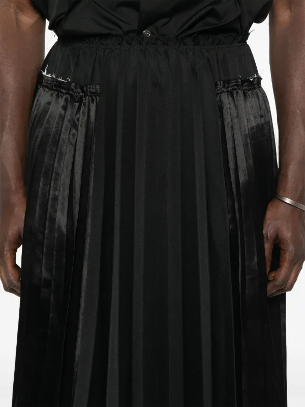 COMME des GARÇONS 黒 プリーツスカート M COMME des GARCONS コムデギャルソンCOMME エステルグローブ編み